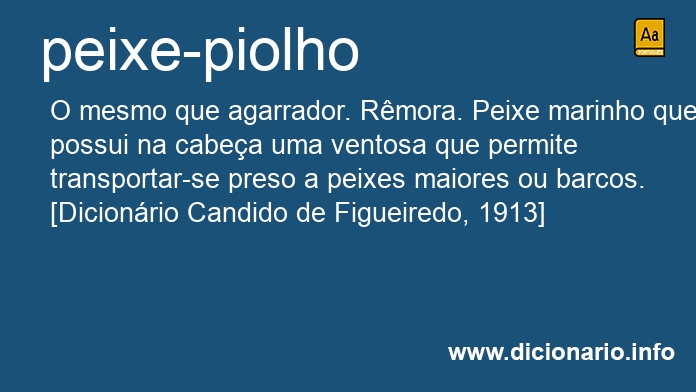 Significado de peixe-piolho