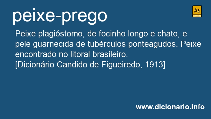 Significado de peixe-prego