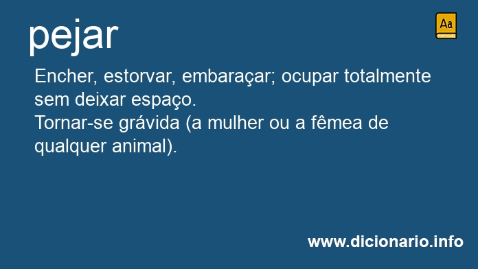 Significado de pejareis