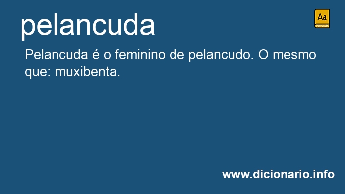 Significado de pelancuda