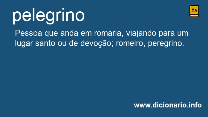 Significado de pelegrino