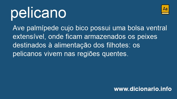 Significado de pelicanos