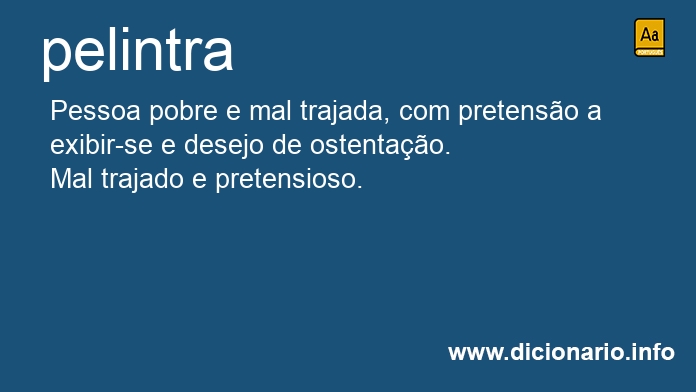 Significado de pelintra