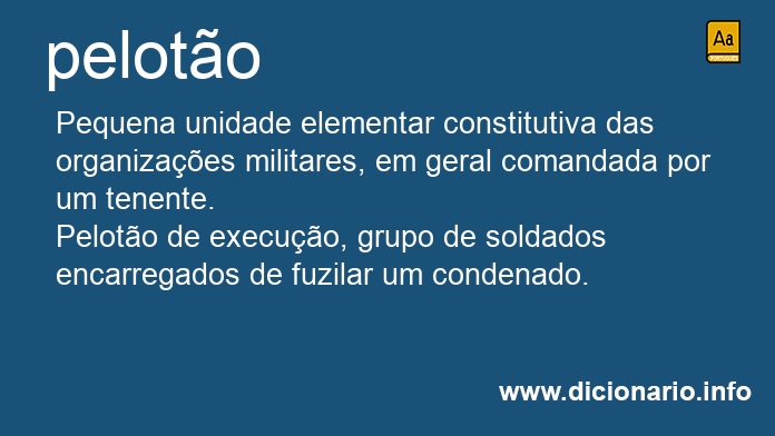 Significado de peloto