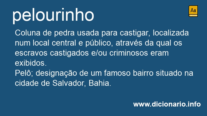 Significado de pelourinho