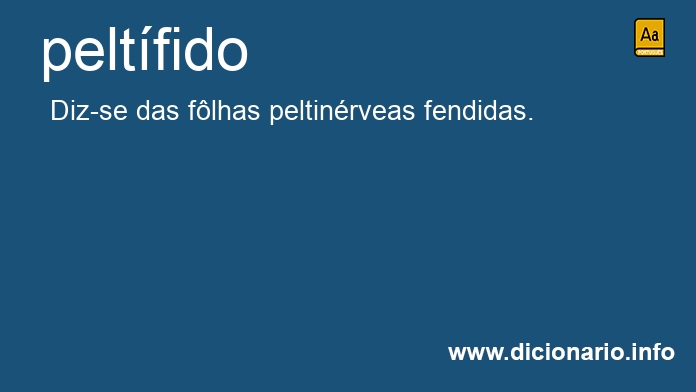 Significado de peltfido