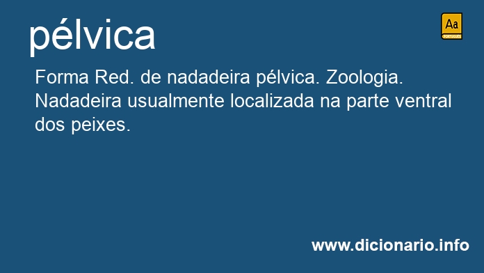 Significado de plvica