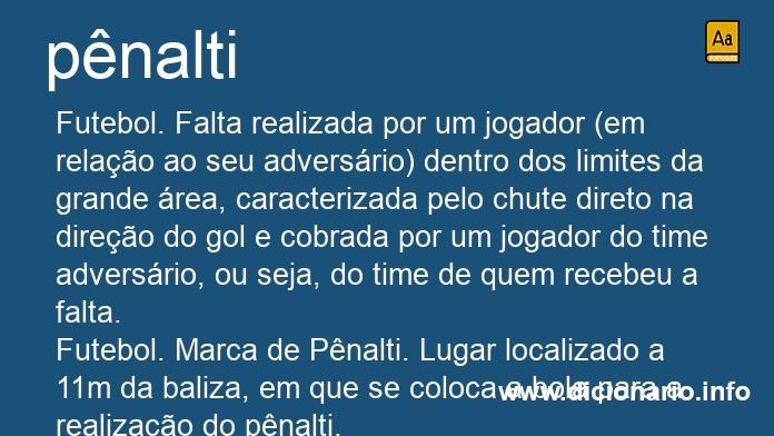 Significado de pnalti