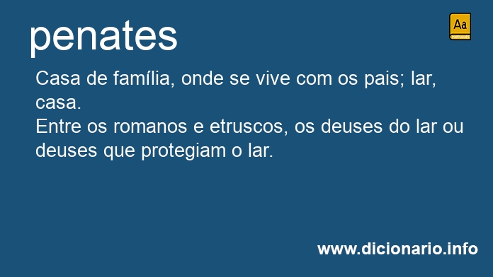 Significado de penates