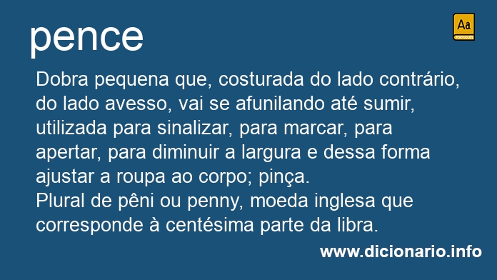 Significado de pence