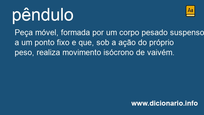 Significado de pndulos