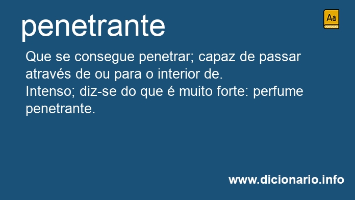 Significado de penetrante
