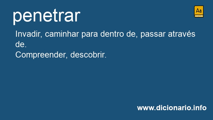 Significado de penetrar