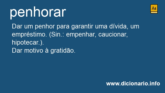 Significado de penhoravas