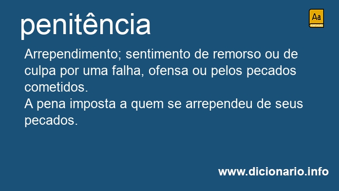 Significado de penitncia