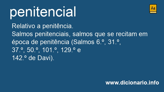 Significado de penitencial