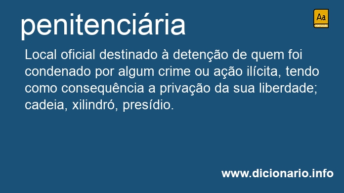 Significado de penitencirias