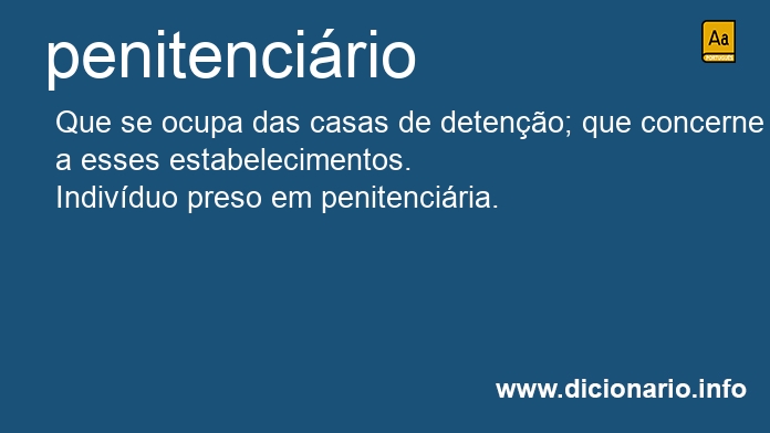 Significado de penitencirios