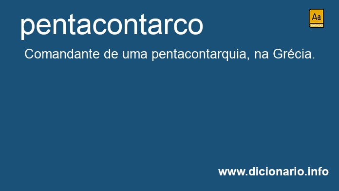 Significado de pentacontarco