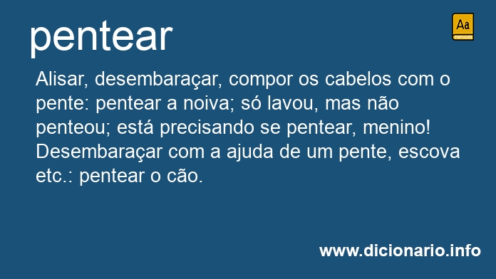 Significado de pentearemos