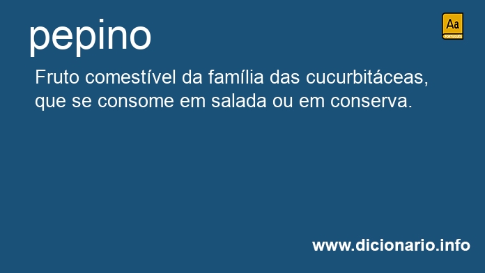 Significado de pepino