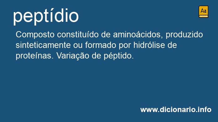 Significado de peptdios