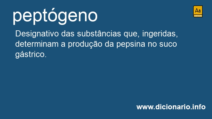 Significado de peptgeno