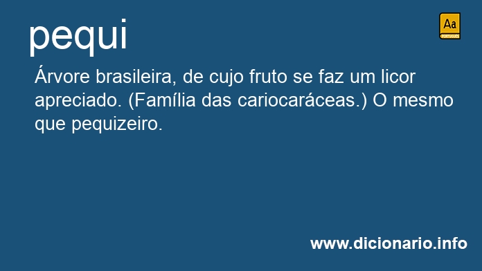 Significado de pequi
