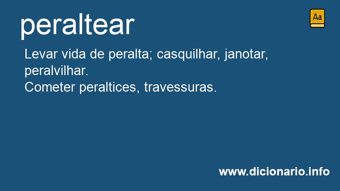 Significado de peralteei