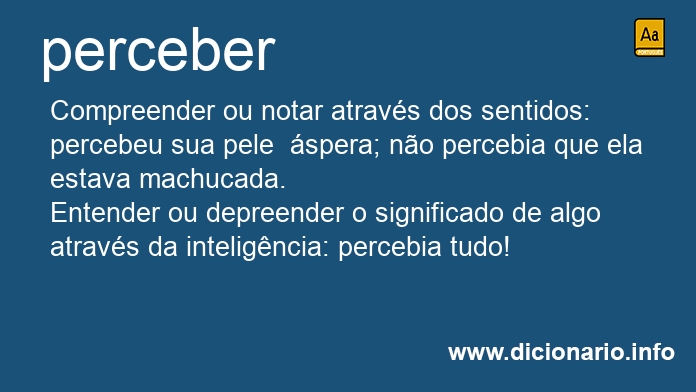 Significado de percebem