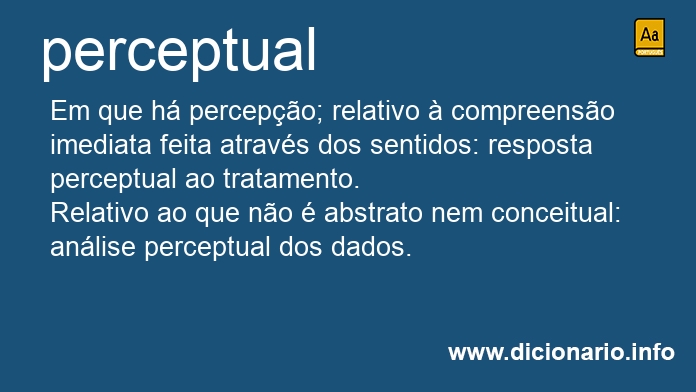 Significado de perceptual