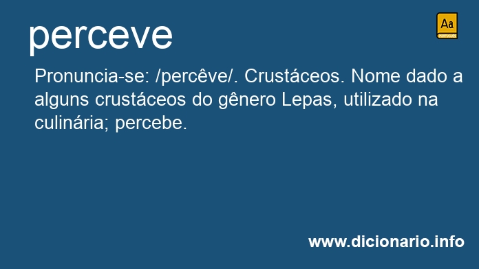 Significado de perceve