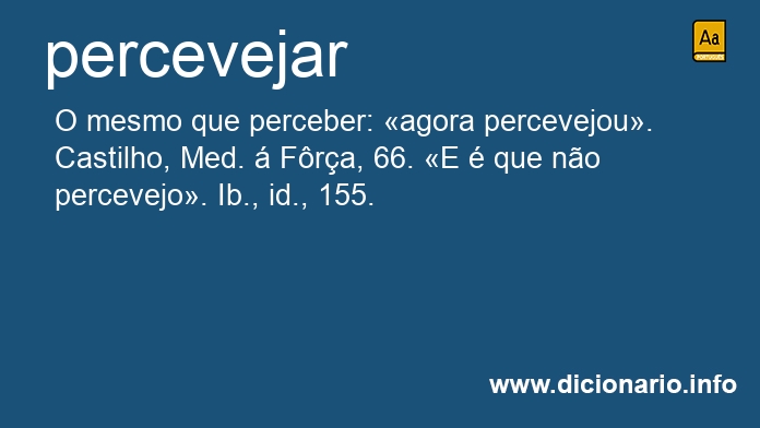 Significado de percevejar