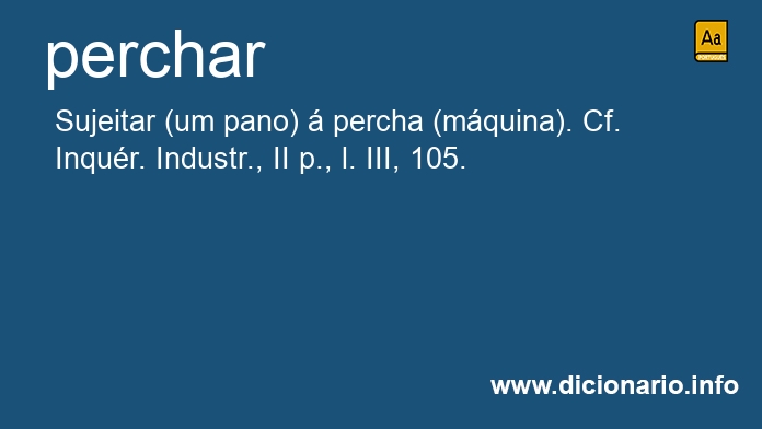 Significado de perchas