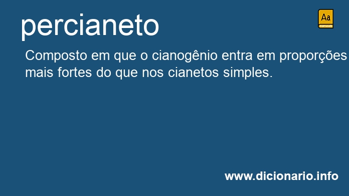 Significado de percianeto
