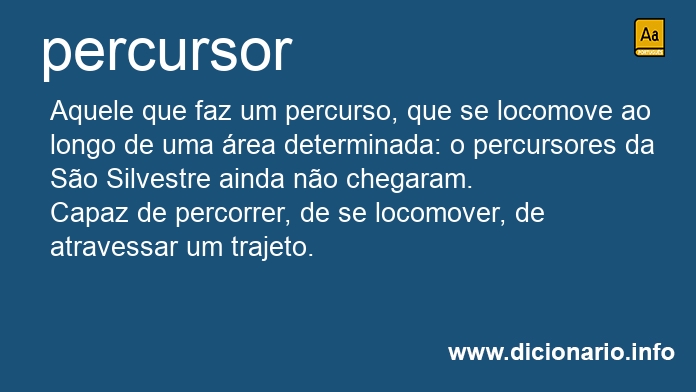 Significado de percursor