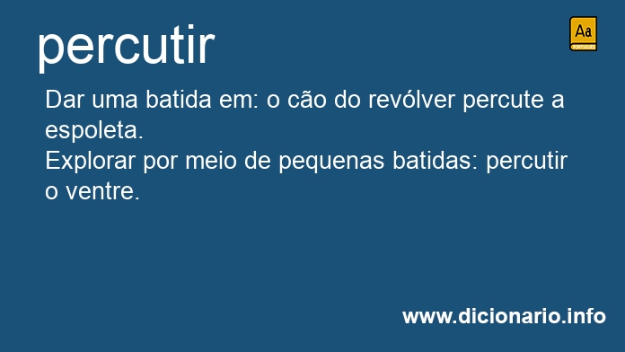 Significado de percutirei