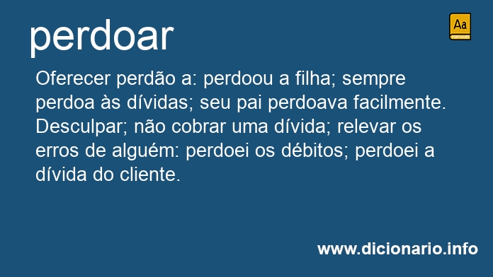 Significado de perdoarei