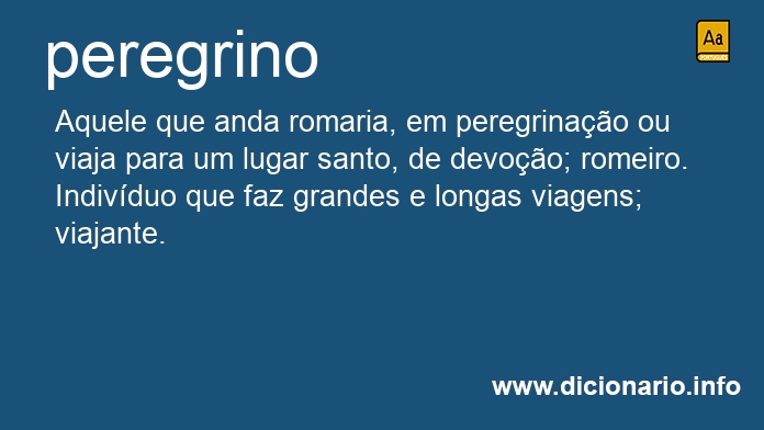 Significado de peregrino