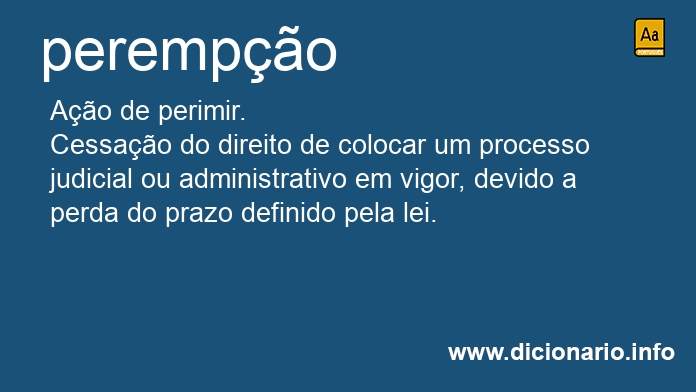 Significado de perempo