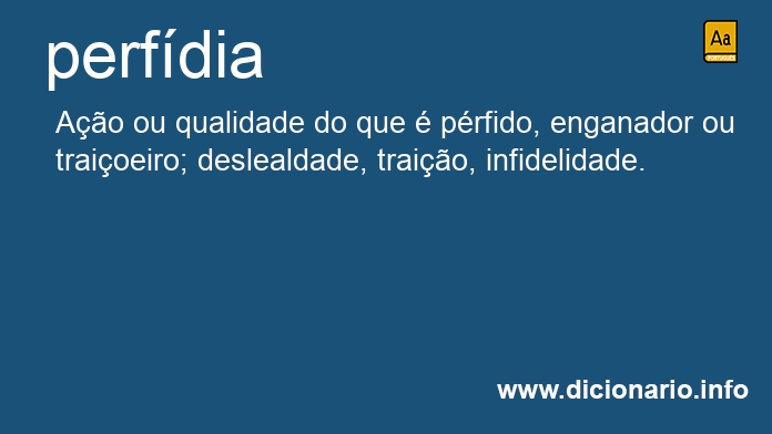 Significado de perfdia