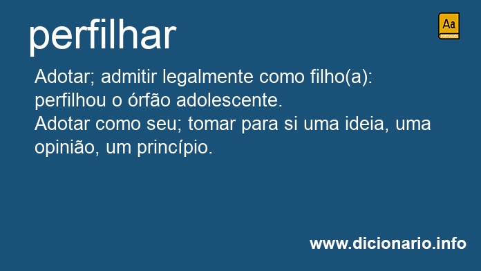 Significado de perfilhai