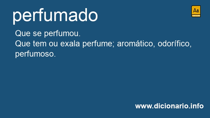 Significado de perfumada