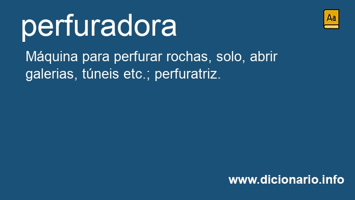 Significado de perfuradora