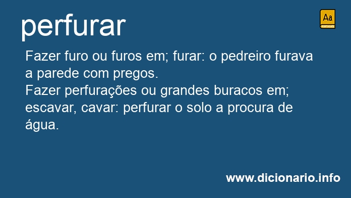 Significado de perfurar