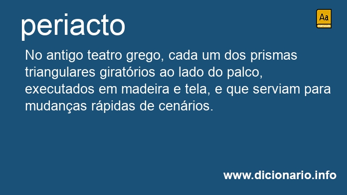 Significado de periacto