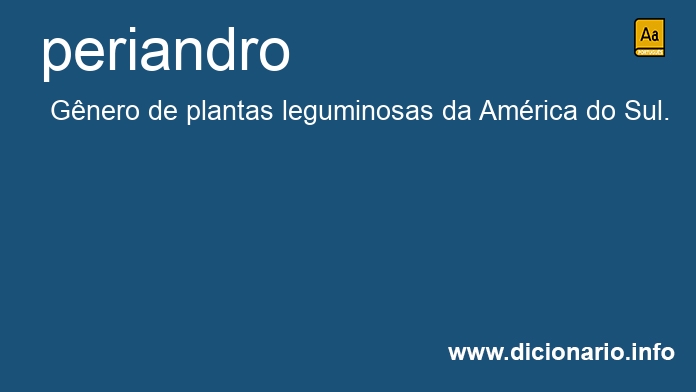 Significado de periandro