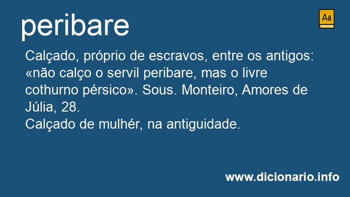 Significado de peribare