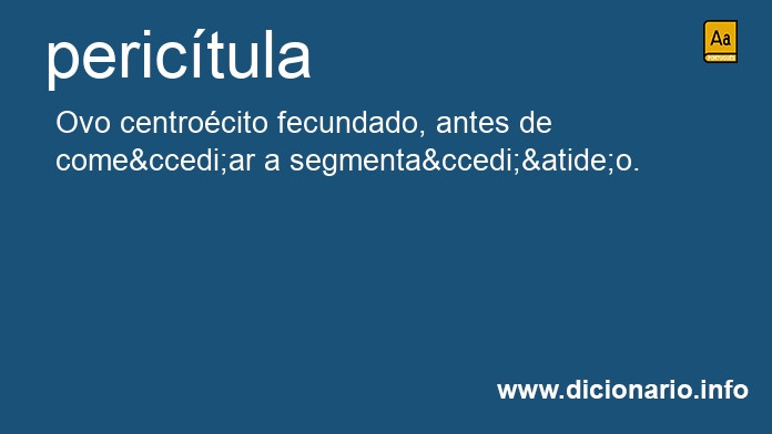 Significado de perictula