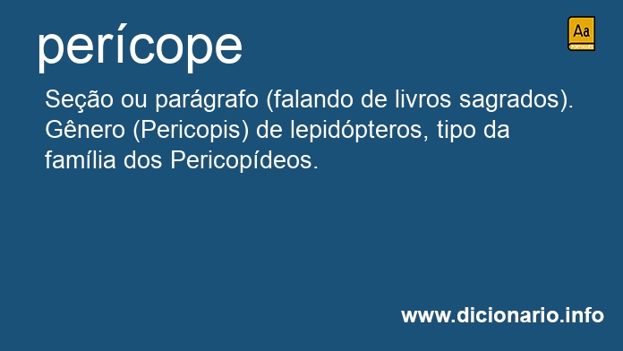 Significado de percope